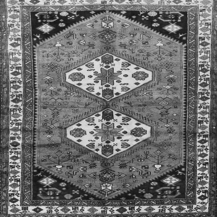 Serging Thickness of Persian Gray Traditional Rug, tr1932gry