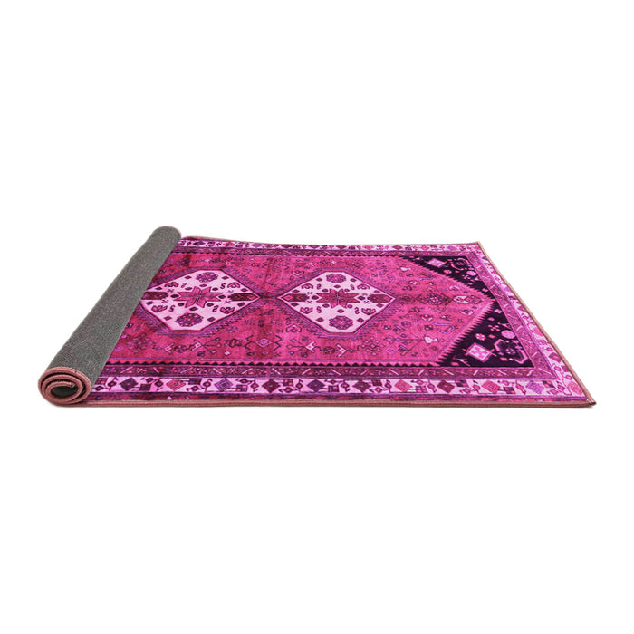 Sideview of Persian Pink Traditional Rug, tr1932pnk