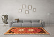 Machine Washable Persian Orange Traditional Area Rugs in a Living Room, wshtr1932org