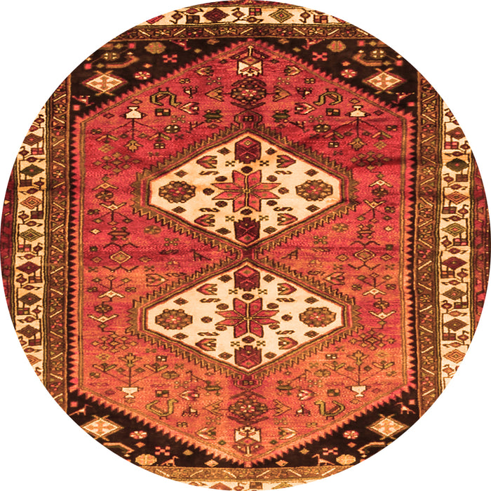 Machine Washable Persian Orange Traditional Area Rugs, wshtr1932org