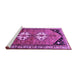 Sideview of Machine Washable Persian Purple Traditional Area Rugs, wshtr1932pur