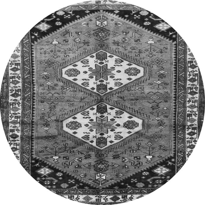 Machine Washable Persian Gray Traditional Rug, wshtr1932gry