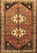 Machine Washable Persian Brown Traditional Rug, wshtr1932brn