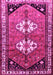 Machine Washable Persian Pink Traditional Rug, wshtr1932pnk