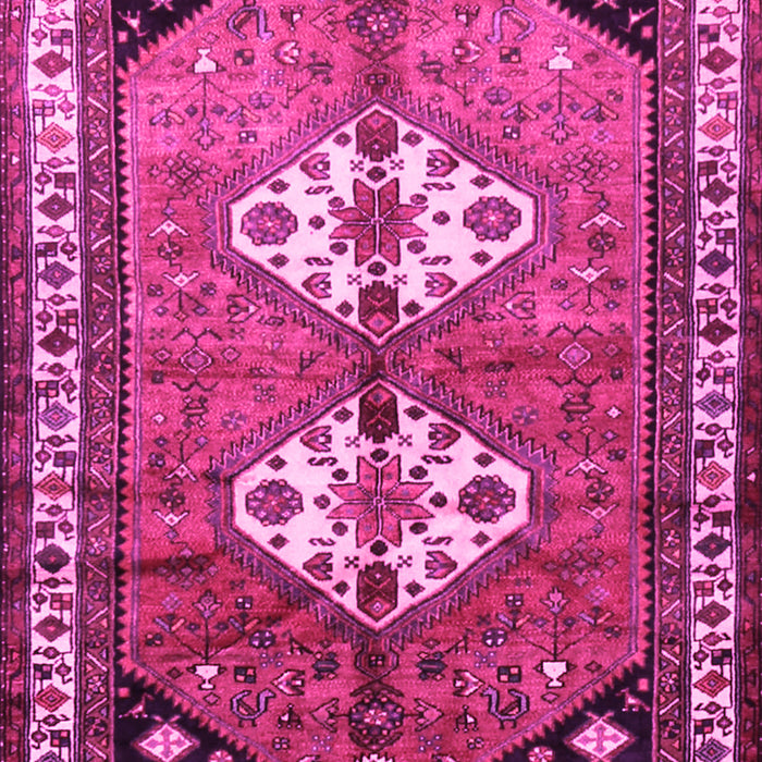 Machine Washable Persian Pink Traditional Rug, wshtr1932pnk