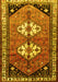 Machine Washable Persian Yellow Traditional Rug, wshtr1932yw