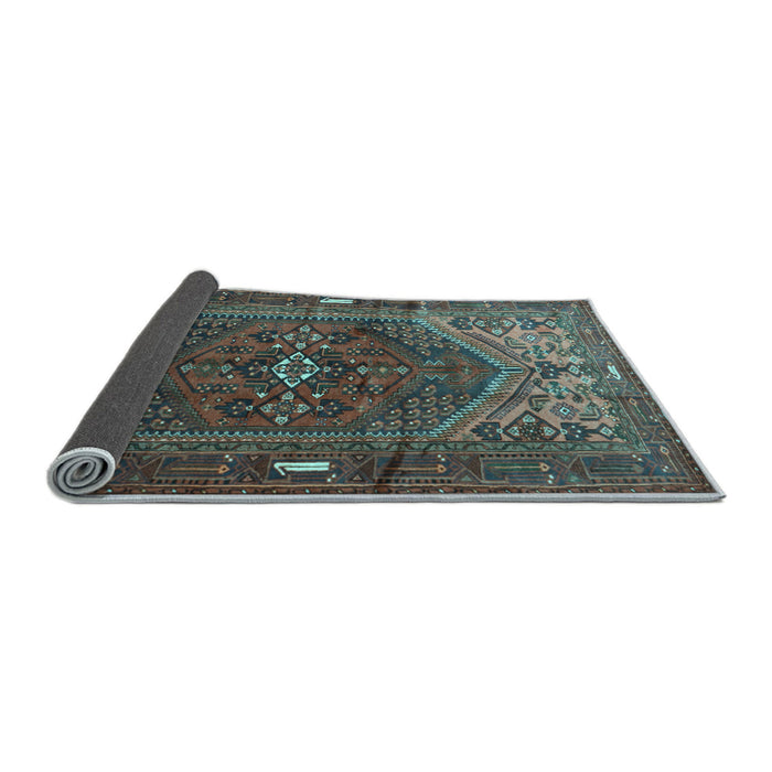 Sideview of Persian Light Blue Traditional Rug, tr1933lblu