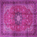 Square Medallion Pink Traditional Rug, tr1934pnk