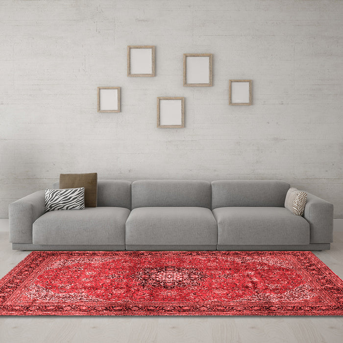 Traditional Red Washable Rugs