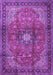 Medallion Purple Traditional Rug, tr1934pur