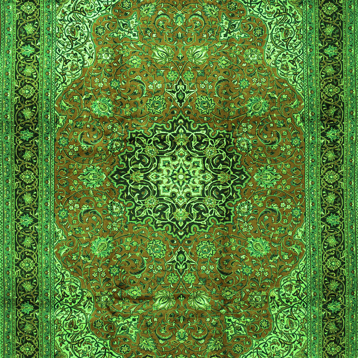 Medallion Green Traditional Rug, tr1934grn