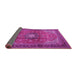 Sideview of Medallion Pink Traditional Rug, tr1934pnk