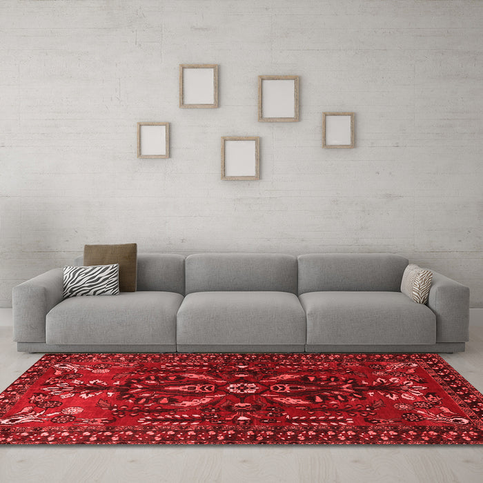 Traditional Red Washable Rugs