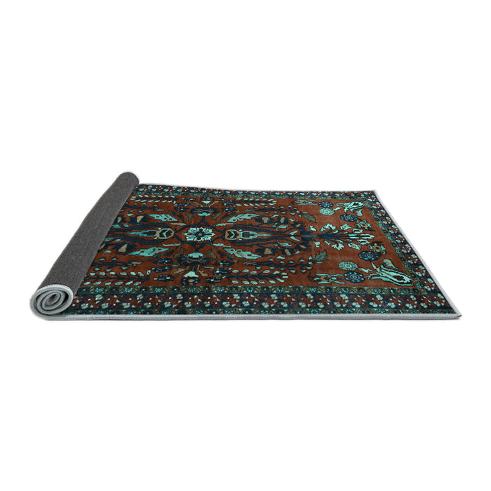 Sideview of Persian Light Blue Traditional Rug, tr1935lblu