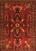 Serging Thickness of Machine Washable Persian Orange Traditional Area Rugs, wshtr1935org