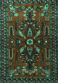 Persian Turquoise Traditional Rug, tr1935turq