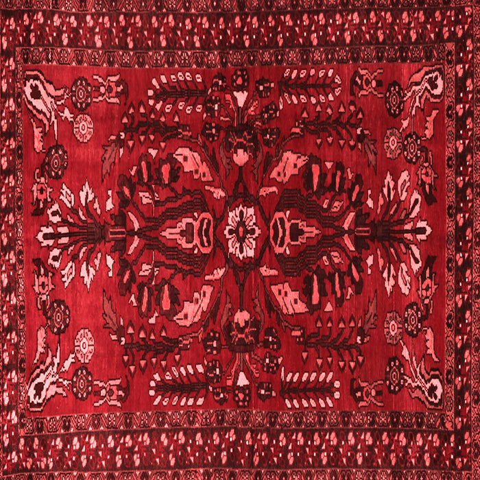 Machine Washable Persian Red Traditional Rug, wshtr1935red