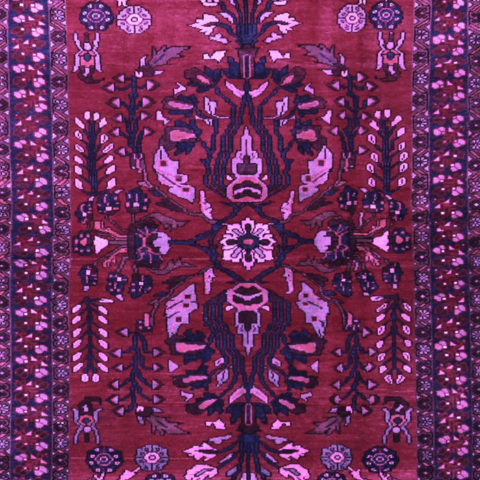 Machine Washable Persian Purple Traditional Area Rugs, wshtr1935pur