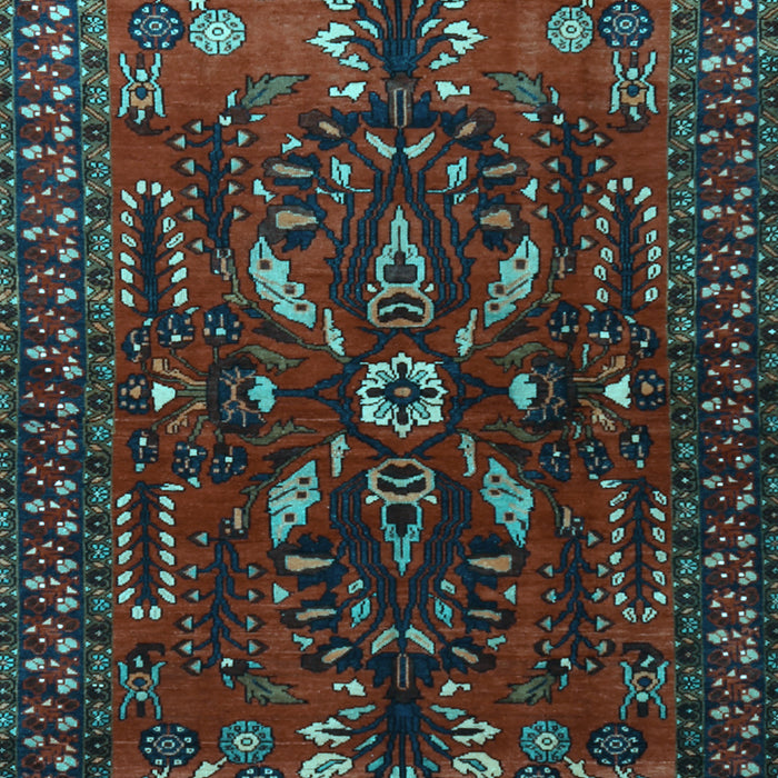 Machine Washable Persian Light Blue Traditional Rug, wshtr1935lblu