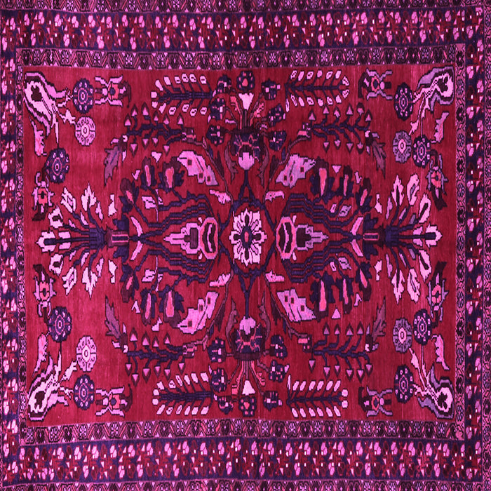 Square Persian Pink Traditional Rug, tr1935pnk