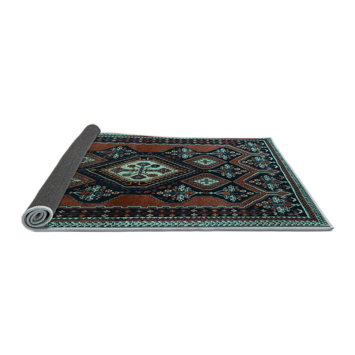 Sideview of Persian Light Blue Traditional Rug, tr1936lblu