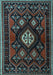 Machine Washable Persian Light Blue Traditional Rug, wshtr1936lblu