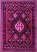 Machine Washable Persian Pink Traditional Rug, wshtr1936pnk