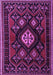 Machine Washable Persian Purple Traditional Area Rugs, wshtr1936pur