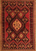 Serging Thickness of Machine Washable Persian Orange Traditional Area Rugs, wshtr1936org