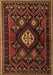 Machine Washable Persian Brown Traditional Rug, wshtr1936brn