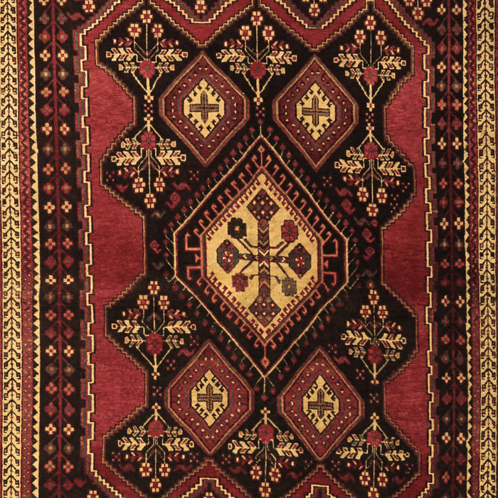 Machine Washable Persian Brown Traditional Rug, wshtr1936brn