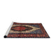 Sideview of Machine Washable Traditional Dark Almond Brown Rug, wshtr1937