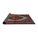 Sideview of Traditional Dark Almond Brown Persian Rug, tr1937