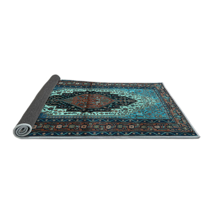 Sideview of Persian Light Blue Traditional Rug, tr1937lblu