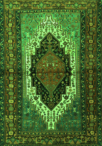 Persian Green Traditional Rug, tr1937grn