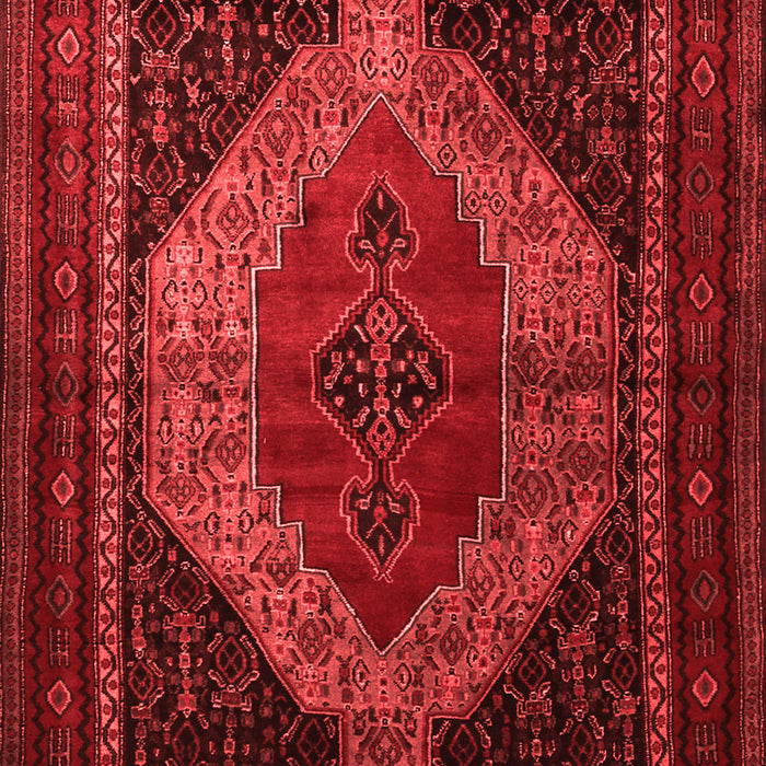 Machine Washable Persian Red Traditional Rug, wshtr1938red