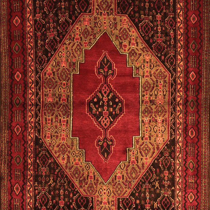 Serging Thickness of Machine Washable Persian Orange Traditional Area Rugs, wshtr1938org
