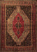 Machine Washable Persian Brown Traditional Rug, wshtr1938brn