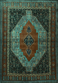 Persian Turquoise Traditional Rug, tr1938turq