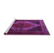 Sideview of Machine Washable Persian Purple Traditional Area Rugs, wshtr1938pur