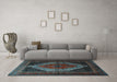 Machine Washable Persian Light Blue Traditional Rug in a Living Room, wshtr1938lblu