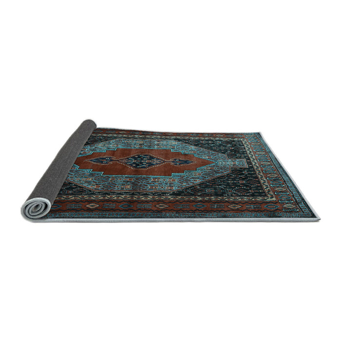 Sideview of Persian Light Blue Traditional Rug, tr1938lblu
