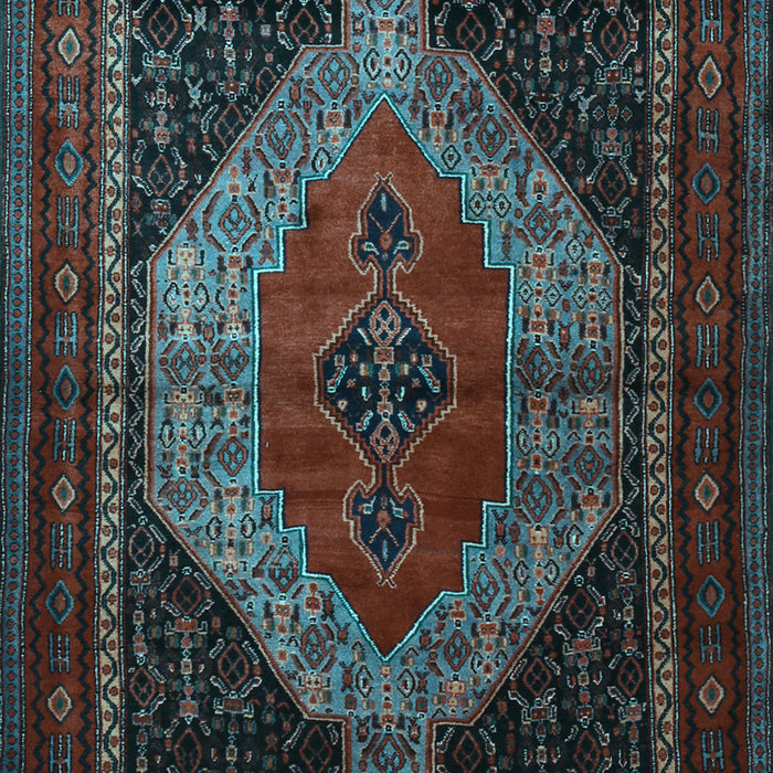 Machine Washable Persian Light Blue Traditional Rug, wshtr1938lblu