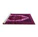 Sideview of Machine Washable Persian Pink Traditional Rug, wshtr1939pnk