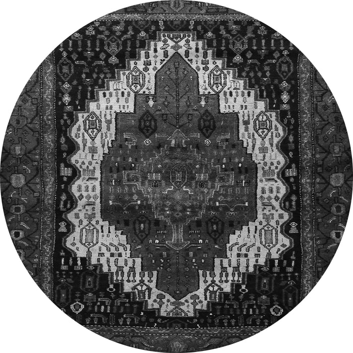Machine Washable Persian Gray Traditional Rug, wshtr1939gry
