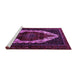 Sideview of Machine Washable Persian Purple Traditional Area Rugs, wshtr1939pur