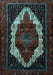 Machine Washable Persian Light Blue Traditional Rug, wshtr1939lblu