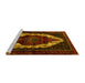 Sideview of Machine Washable Persian Yellow Traditional Rug, wshtr1939yw