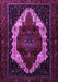 Machine Washable Persian Purple Traditional Area Rugs, wshtr1939pur