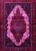 Machine Washable Persian Pink Traditional Rug, wshtr1939pnk